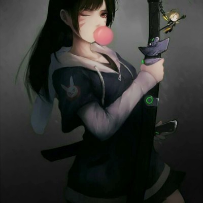 女生头像高冷厌世动漫暗黑系列图片