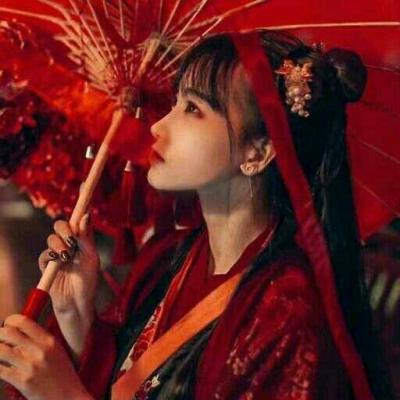 红嫁衣真人头像古风女生图片