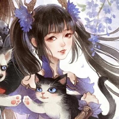 情侣漫画古风头像一左一右高清好看图片