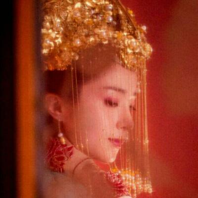 红嫁衣真人头像古风女生图片