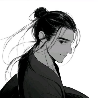 古风动漫男头像高清手绘图片