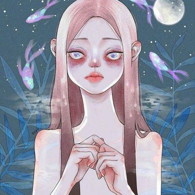 恐怖动漫图片女生头像