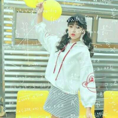 qq女生头像小清新带数学公式图片