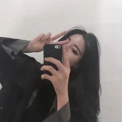 女生霸气头像手机挡脸