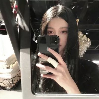 女生霸气头像手机挡脸