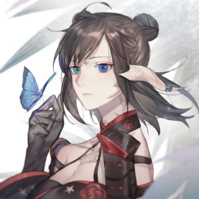 二次元头像女高清高冷长发图片