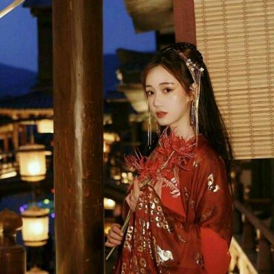 红嫁衣真人头像古风女生图片