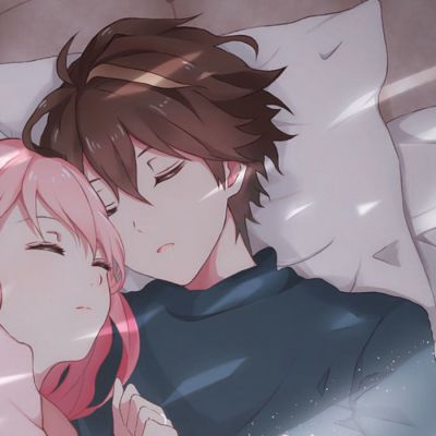 情侣头像高甜亲吻动漫