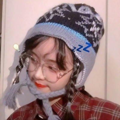 微信头像戴眼镜女