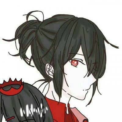 冷酷黑暗系情侣头像动漫一左一右图片