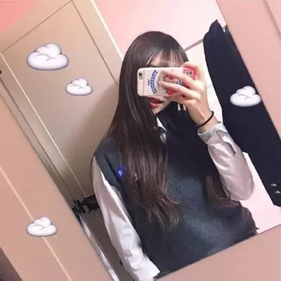 女生霸气头像手机挡脸
