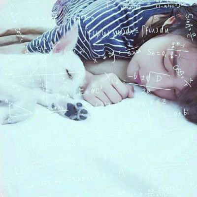 qq女生头像小清新带数学公式图片