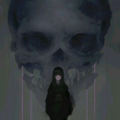 女生头像高冷厌世动漫暗黑系列图片
