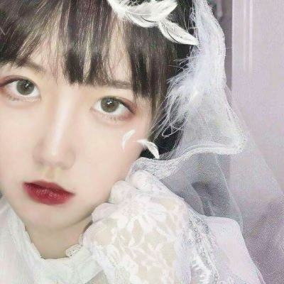 女生头像婚纱照唯美意境图片
