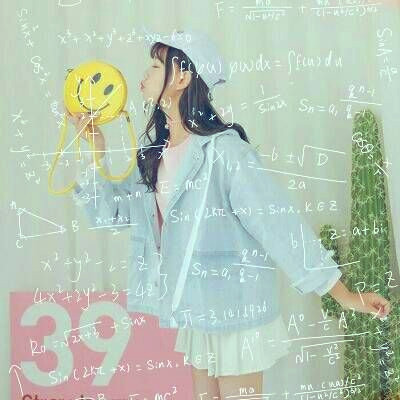 qq女生头像小清新带数学公式图片