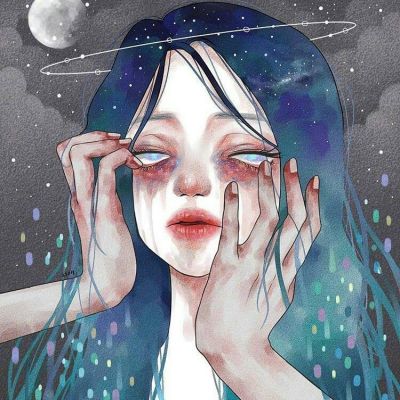 恐怖动漫图片女生头像