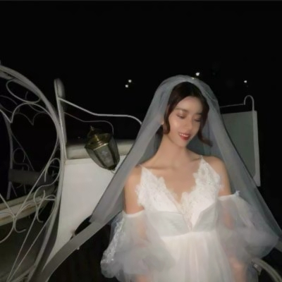 女生头像婚纱照唯美意境图片