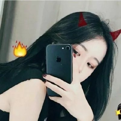 女生霸气头像手机挡脸