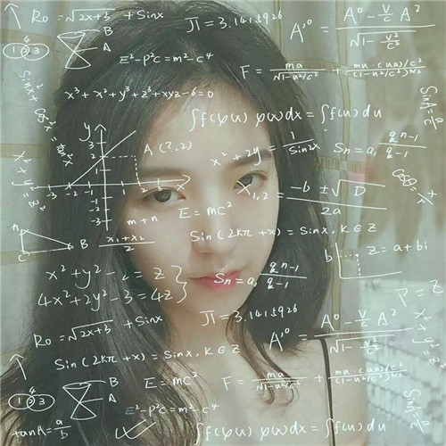 数字公式小清新头像女