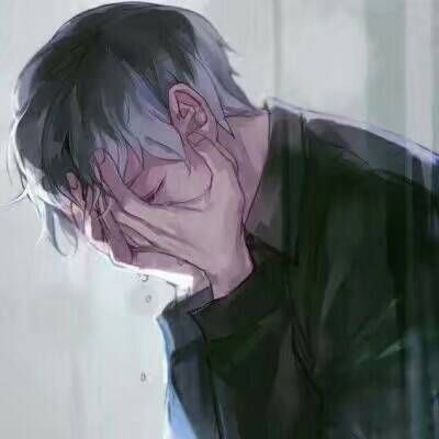 孤独伤感动漫头像男生图片
