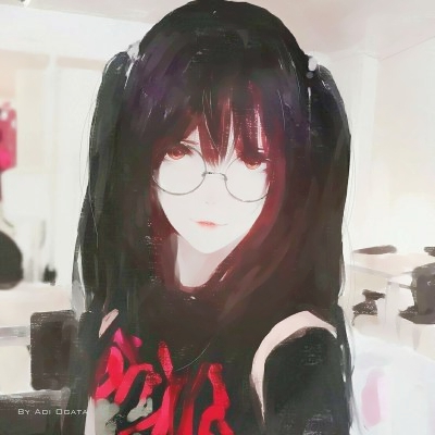 女生头像高冷厌世动漫暗黑系列图片
