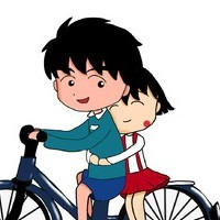 情侣头像樱桃小丸子和花轮图片