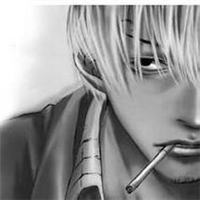 头像动漫男生冷酷帅吸烟孤独图片