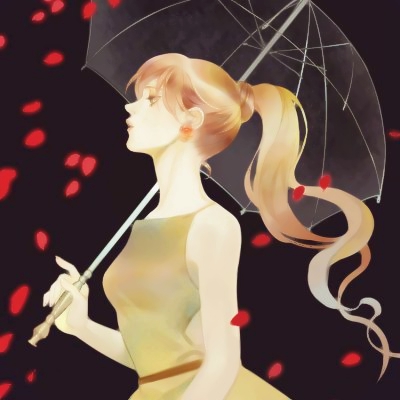 二次元头像女高清高冷长发图片