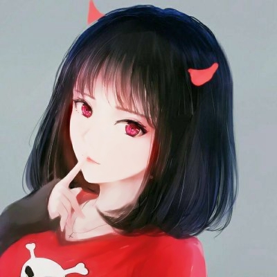 女生头像高冷厌世动漫暗黑系列图片