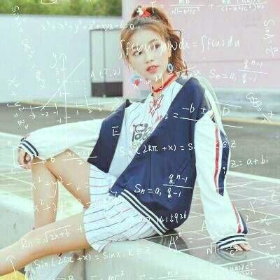 qq女生头像小清新带数学公式图片
