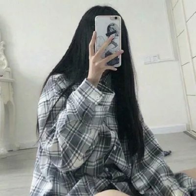 女生霸气头像手机挡脸