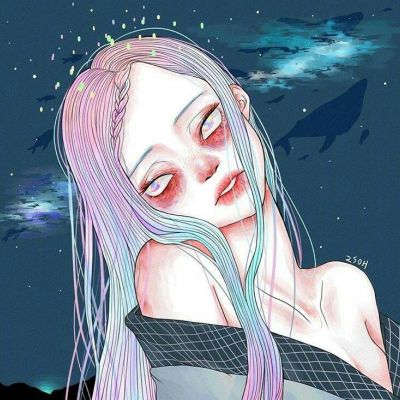 恐怖动漫图片女生头像