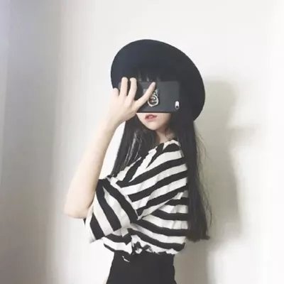 女生霸气头像手机挡脸