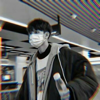 炫酷男生头像黑白