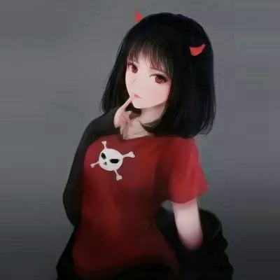 女生头像高冷厌世动漫暗黑系列图片