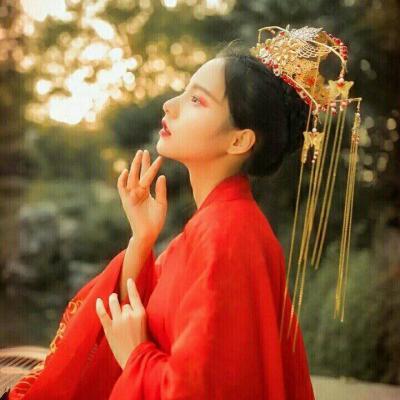 红嫁衣真人头像古风女生图片