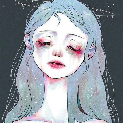 恐怖动漫图片女生头像