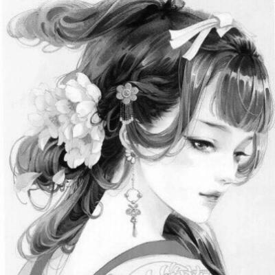 情侣漫画古风头像一左一右高清好看图片
