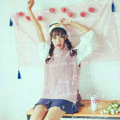 qq女生头像小清新带数学公式图片