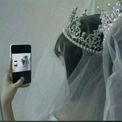 女生头像婚纱照唯美意境图片