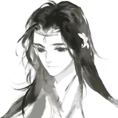 黑白系古风头像男