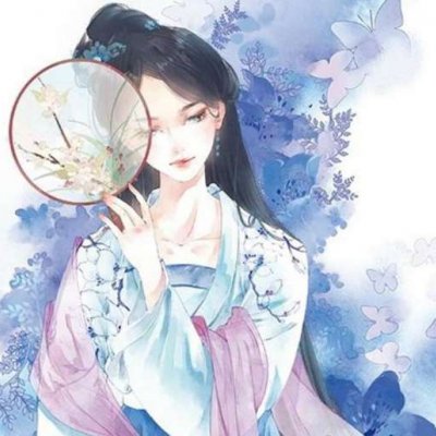 唯美伤感的古风头像女手绘图片