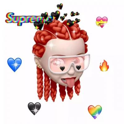 动漫潮图头像supreme女生