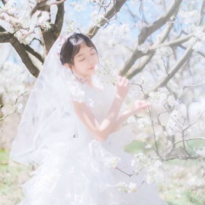 超仙婚纱女生头像