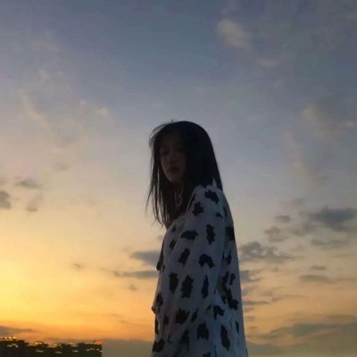 情头一对一男一女侧脸