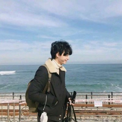 情头一对一男一女侧脸