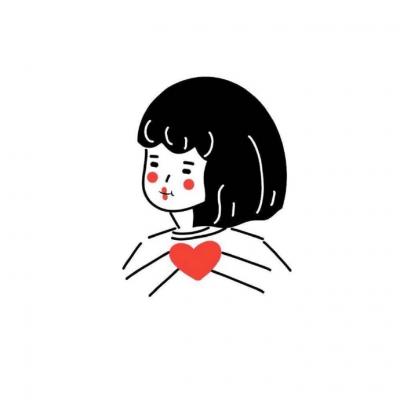 情侣头像漫画一左一右可爱高清图片
