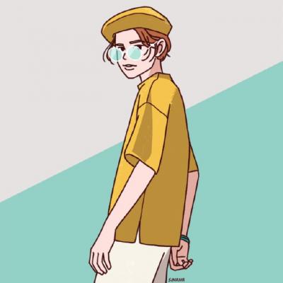 手绘漂亮时尚女生卡通头像图片
