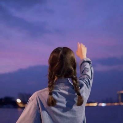 背影高级女头像