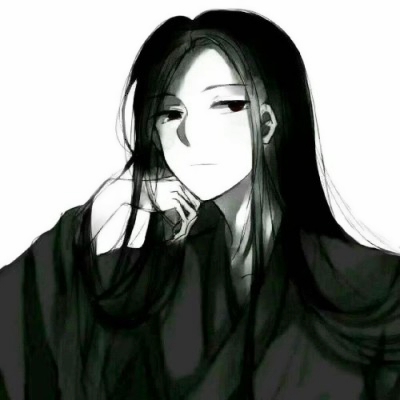 黑白系古风头像男